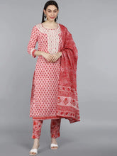 Women's Pure Cotton Printed Kurta Pant-VKSKD1325